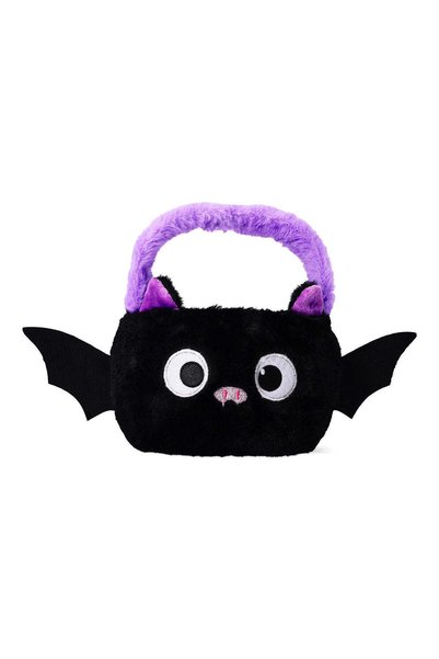 Plush Bat-Shaped Mini Bag
