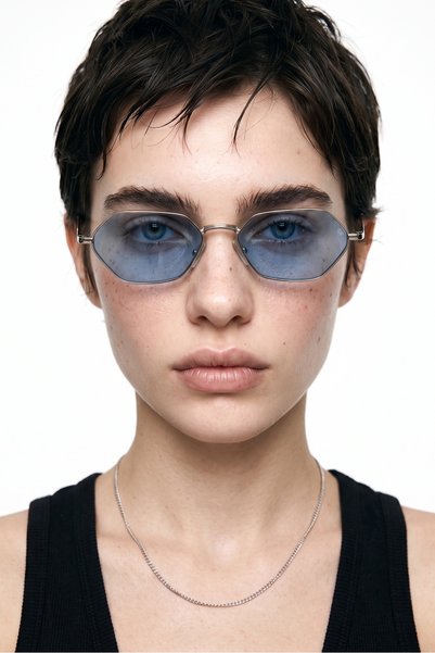 Bratya Silver Blue Sunglasses