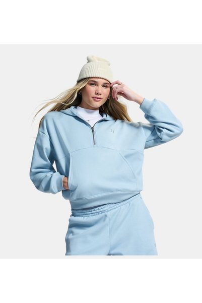 Women's Ua Icon Fleece Half Zip Hooded Sweatshirt