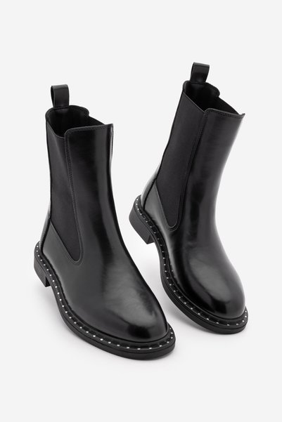 Women's Troklu Double Elastic Daily Boots Yuvin Black
