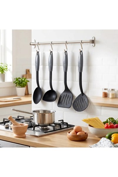 Anthracite 4 Piece Non-stickTepalServing Set