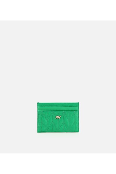 Women's Leather Green Card Holder