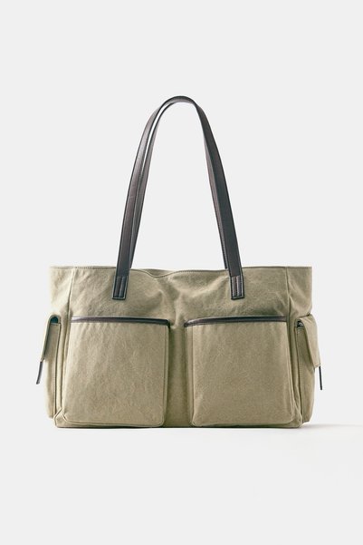 Multi-Pocket Shopper Bag