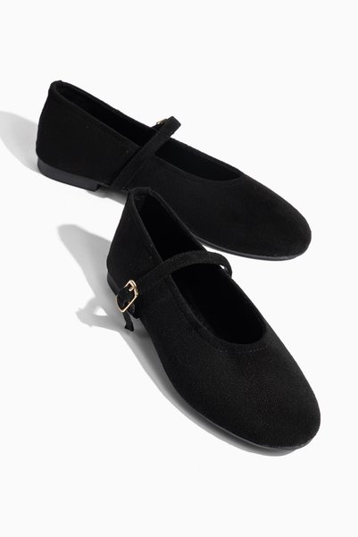 Davisa Women's Round Toe Strappy Casual Ballet Flats