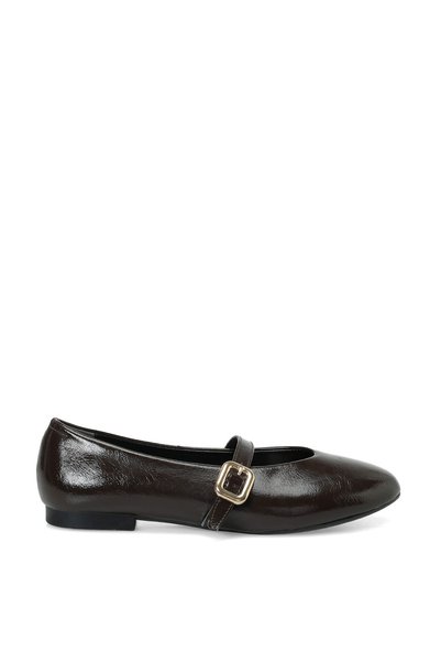 26K-297 Brown Women's Ballerinas