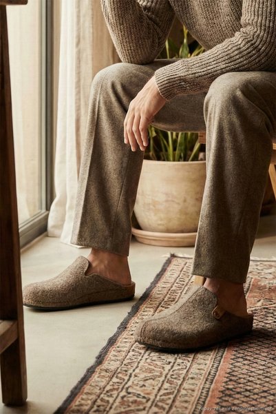 Felt Winter Home Slippers Men's Slippers 6711004