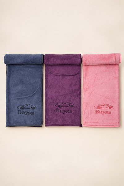 Mega Size 3-Pack Microfiber Cleaning Cloth Soft Textured Car Drying and Multi-Purpose Cleaning Cloth