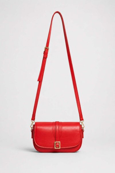 Red Women's Alina Buckle Crossbody Bag - Women's Bag