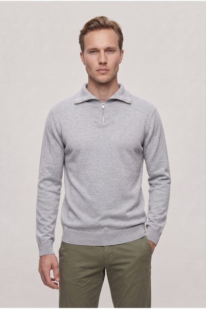 Slim Fit Grey Sweater