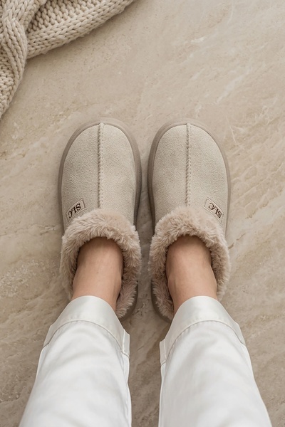 Luxury Women's Slippers with Full Fur Inside, Orthopedic, Warm and Comfortable Dowry Guest House Slippers