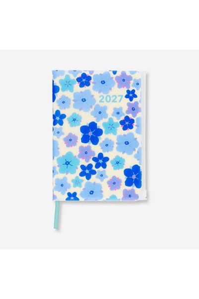 Blue Floral A5 Daily Planner 2027