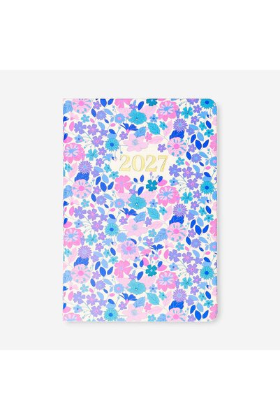 Purple Floral A5 Daily Planner 2027