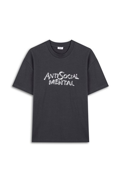 Sequined Slogan T-Shirt