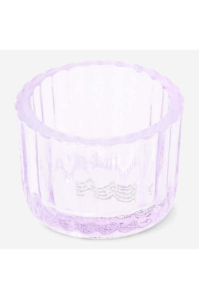Purple Glass Tealight Candle Holder