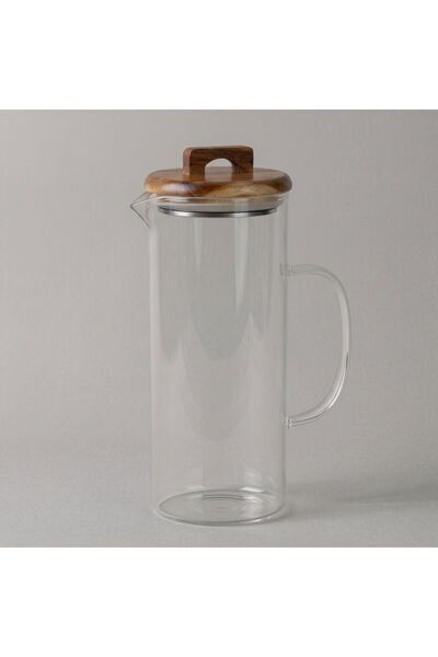 Handle Glass-Acacia Lid 1300 ml Pitcher