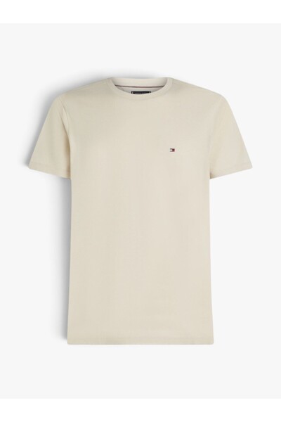 Ess Seasonal Reg Fit Solid Tee Men's Beige T-Shirt - Mw0Mw39995