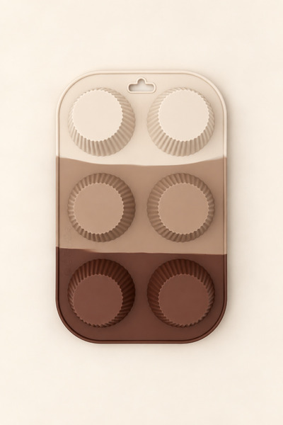 6-Compartment Silicone Heat-Resistant Muffin Mold Cake Mold