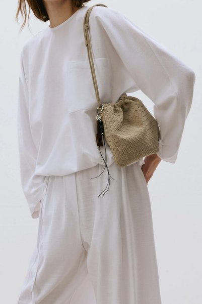 Mink Casie Suede Tote Bag