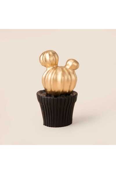 Deco Mini Potted Cactus Decorative Object - Gold / Silver