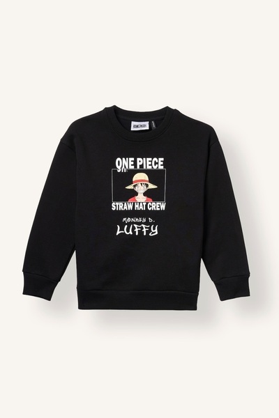 One Piece Crew Neck Printed Sweatshirt for Boys I3992A826Wn
