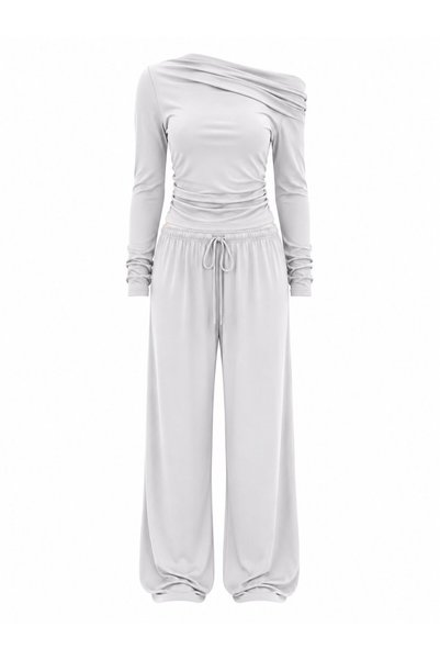 Stone Kayık Collar Double Modal Set - 2Y7323