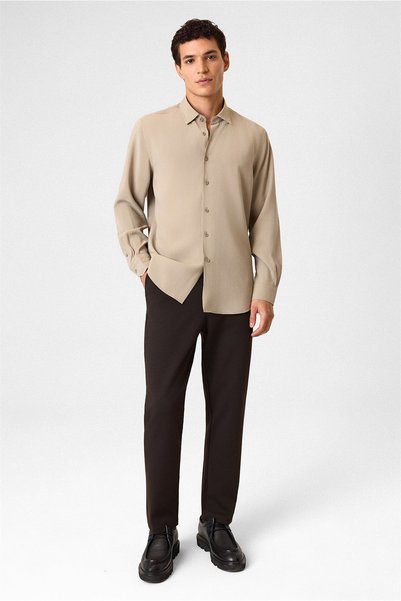 Comfort Fit Mink Long Sleeve Shirt