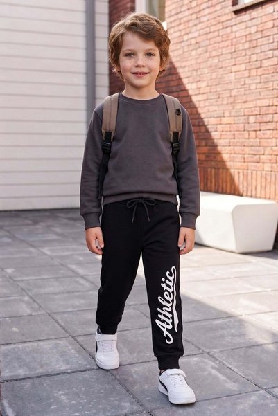 3 İì‡Plik Athletic Summer Printed Boys' Sweatpants