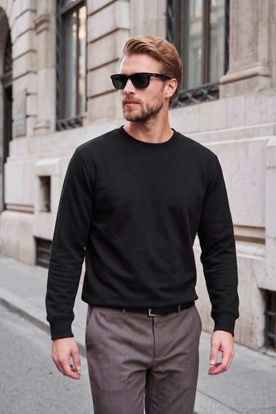 Cotton Relaxed Fit Crew Neck Sweat Men's Sweat 5901257