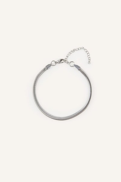 Men's Silver Color Steel Bracelet I0762Axns