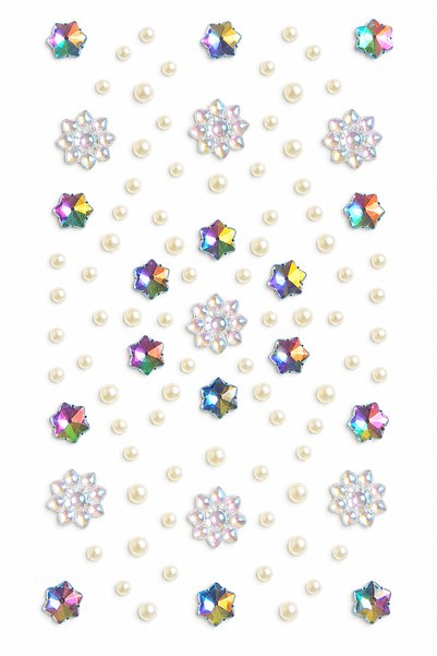 Face-Hair-Body Sticker Set (Snowflake)