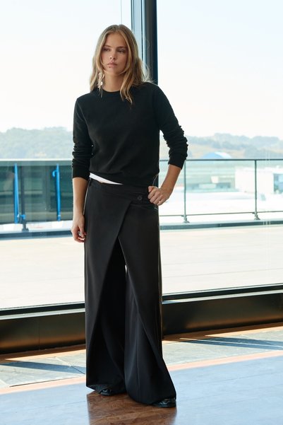 Double-Breasted Bel Classic Trousers