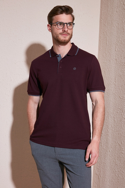 100% Cotton Buttoned Regular Fit Polo Collar T-Shirt Men's POLO COLLAR T-SHIRT 5902118