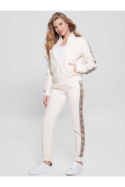 Britney Jogger Punto Milano 300 Women's Cream Sweatpants