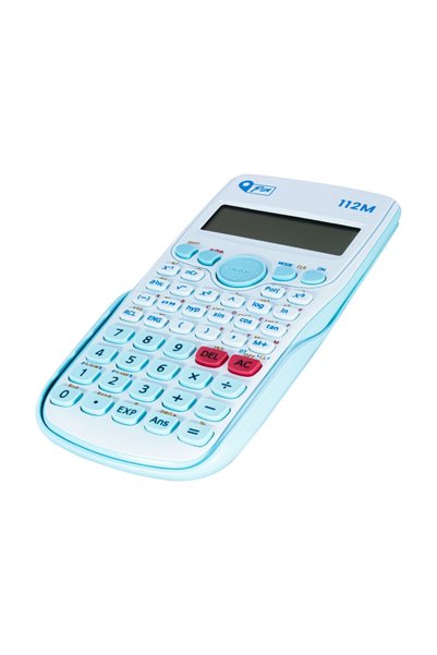 Blue 240 function scientific calculator - 2-line display, robust design battery operated 112