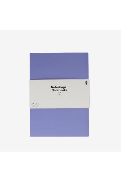 Set of 4 Multi-Colored Notebooks
