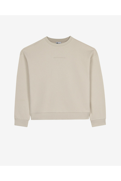 W essential crewneck sweatshirt women's grey sweatshirt s2610011-1457