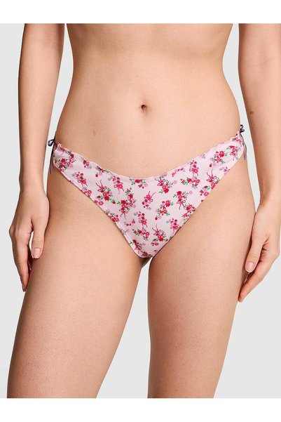 Cotton Side Tie Thong