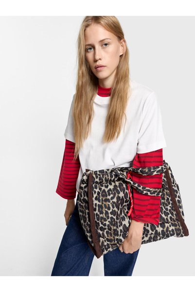 Women's Animal Patterned Technical Fabric 14" Laptop Bag