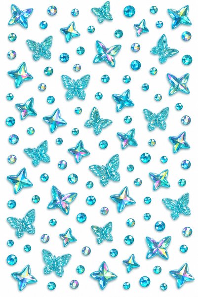 Face-Hair-Body Sticker Set (Butterfly)