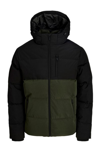 Men's Zippered Hooded Puffer Jacket - Becks