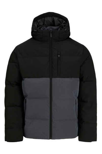 Men's Zippered Hooded Puffer Jacket - Becks