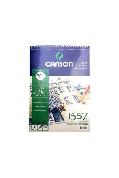 Canson 1557 picture and drawing block 180gr a4 20yp spiral top picture notebook