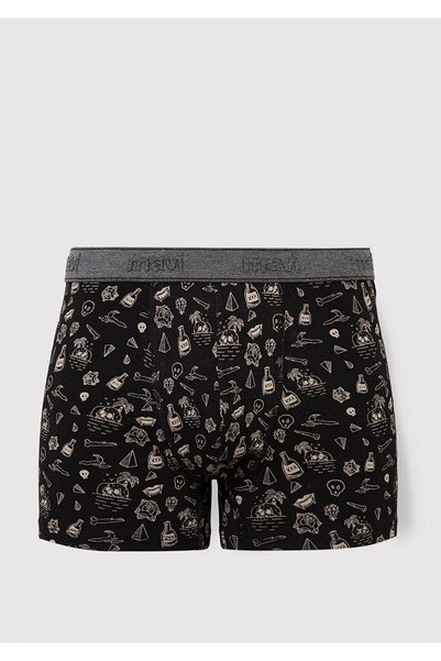Printed Black Boxer 091719-900