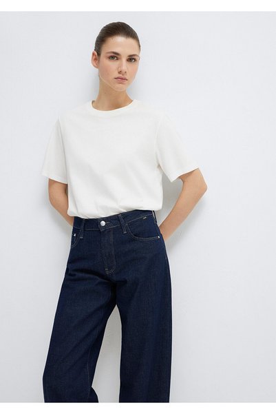 Ecru Basic T-Shirt Regular Fit / Regular Fit 1600965 -33389