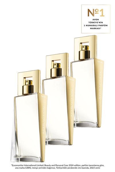 Attraction Women's Perfume 50 ml - Set of Three