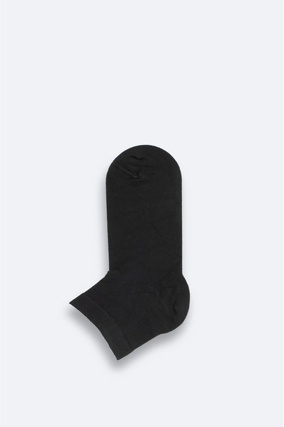 Men's Black Bamboo Booties Socks B008556