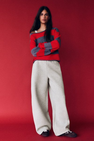 Scuba Woven Barrel Fit Pants