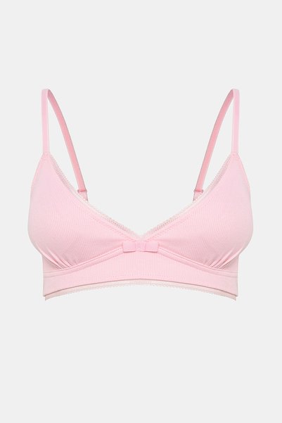 My First Bra Basic Rib 2-Pack Multi-Colored Cotton Bra