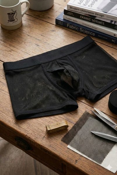 Black Transparent Fancy Men's Boxer