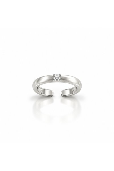 Steel Matte Pinky Ring (Adjustable)
